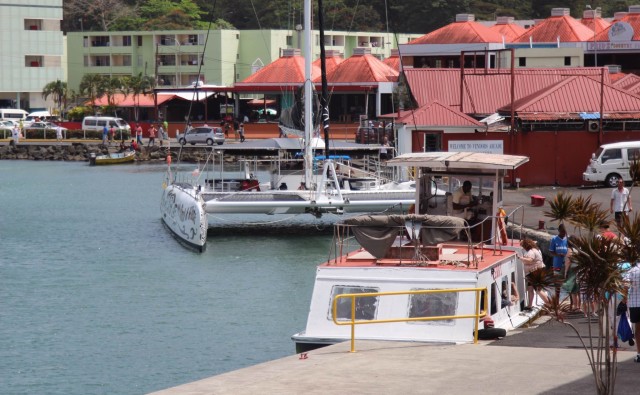 The marina at Castries, St. Lucia.