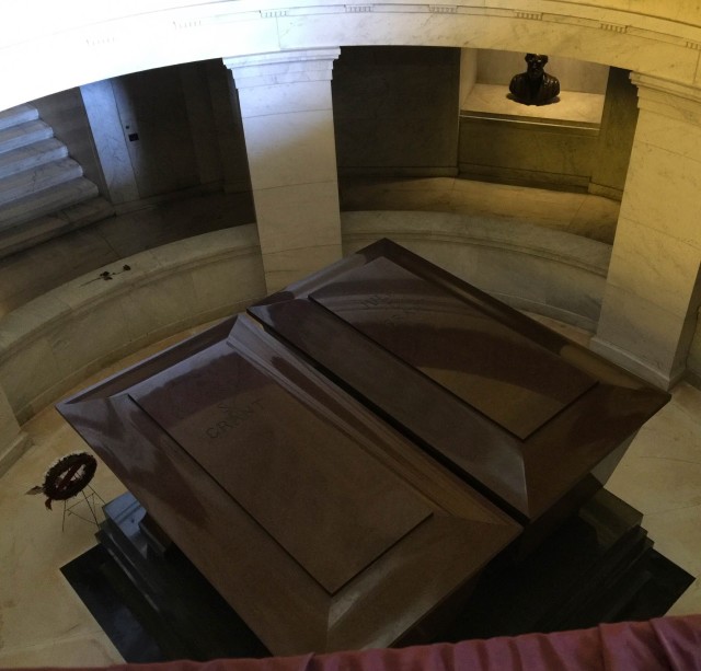 The tomb of General Grant and his late wife.